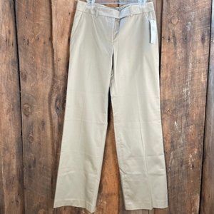 Donna Karan Khaki Relaxed Fit Pants, Size 6 - NWT